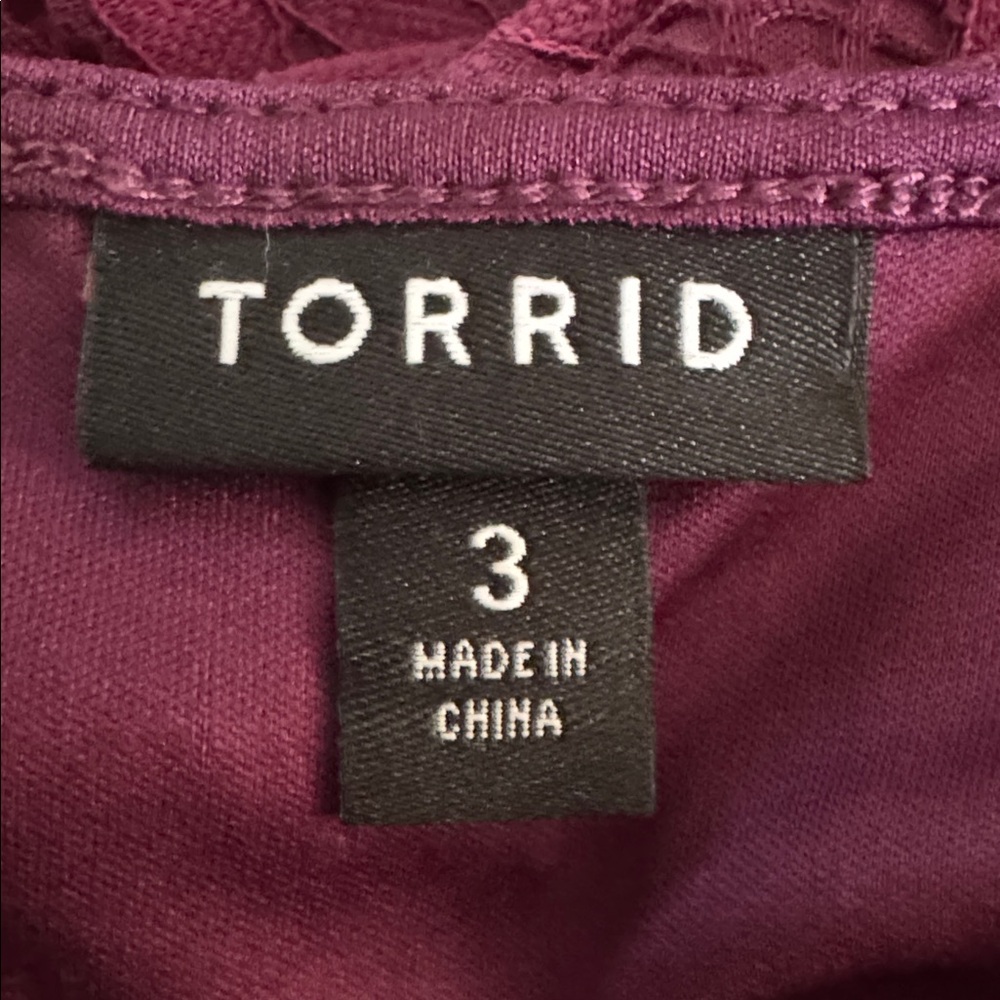Torrid Bodysuit Womens 3x Lace Corset Lace Up Sleeveless - Picture 12 of 14